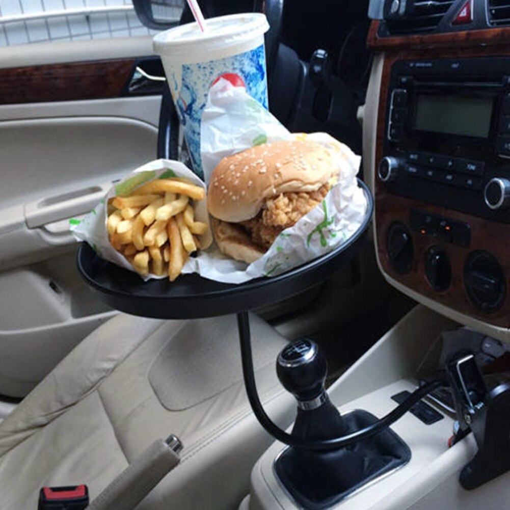 Adjustable Car Cup Holder Coffee Bottle Organizer Accessories Food Tray Automobiles Table for Burger Fries