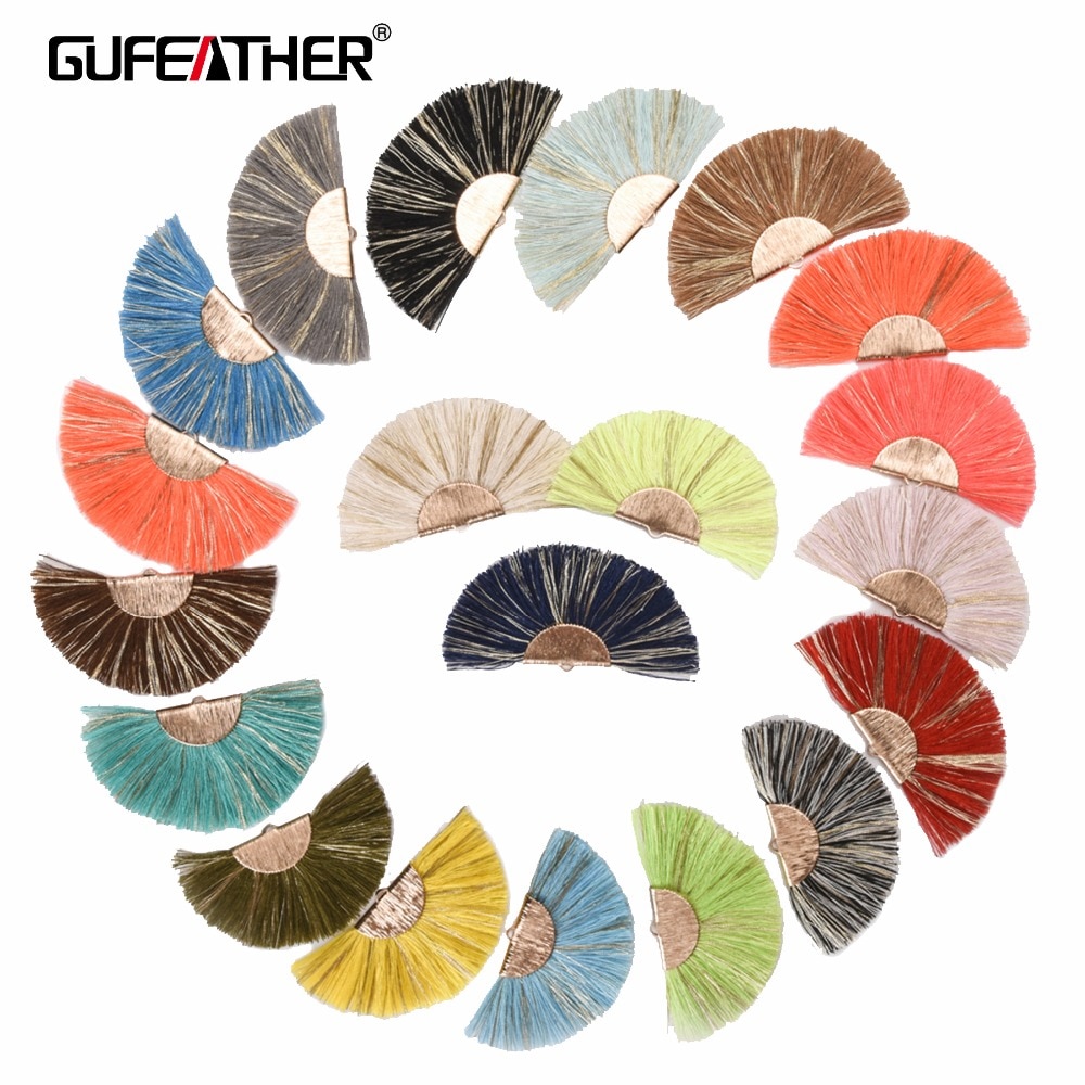 GUFEATHER L139,7cm,Cotton tassel,jewelry accessories,earrings accessories,diy,earrings making,decoration,2 pieces/lot