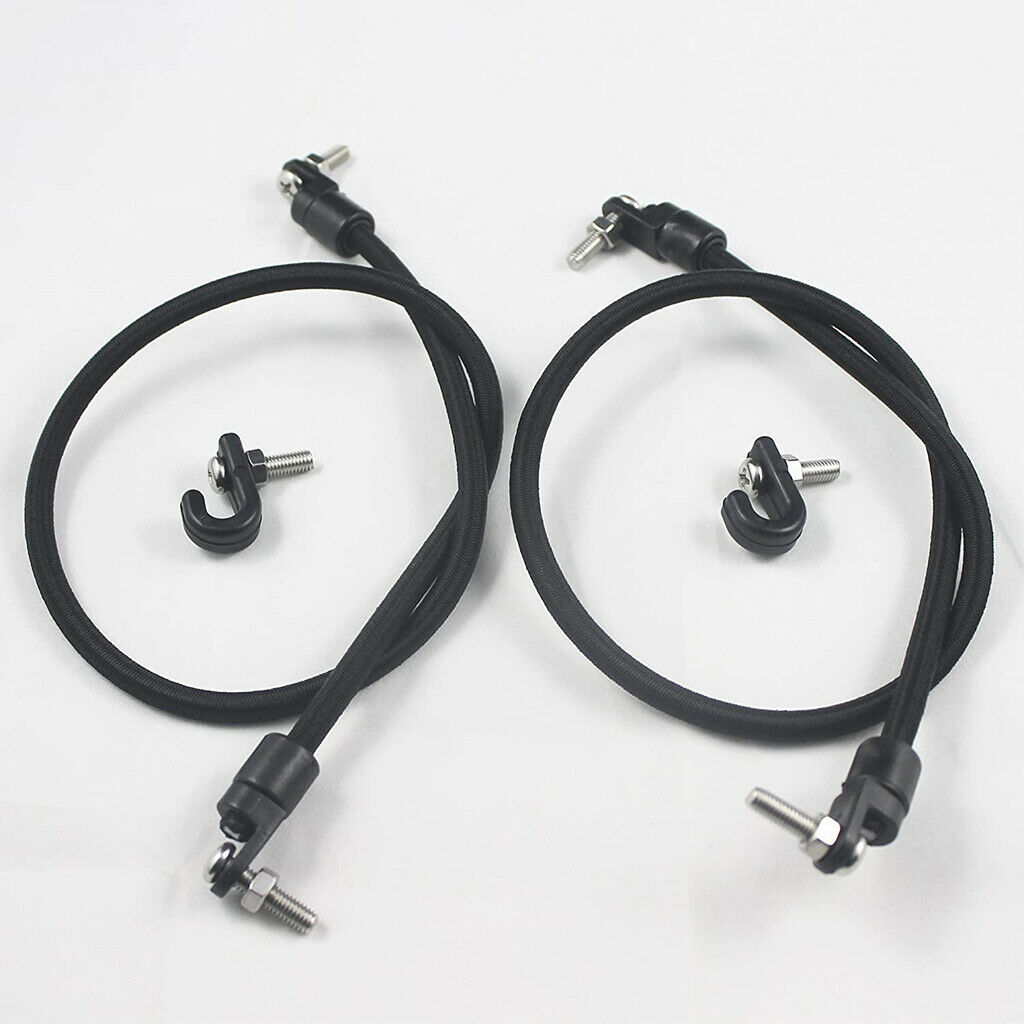 1 Set 12'' Kayak Bungee Paddle Holder Kayak Paddle Keepers Kit For Kayak & Canoe Excellent Workmanship Long Service Life