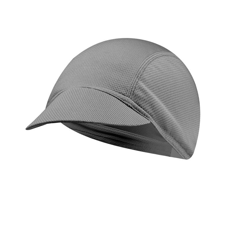 Snel Droog Helm Fietsen Cap Uv Anti-Zweet Sport Hoed Motorfiets Fietsen Fiets Hoed Unisex inner Cap: CA001-Grey