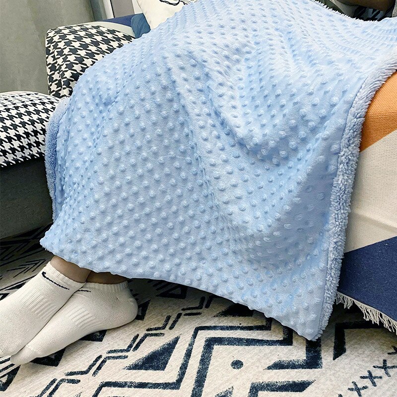 Manta de bebé y arrullo para recién nacido, manta térmica de lana suave, juego de cama sólido de invierno, edredón de algodón, ropa de cama infantil, envoltura para envolver