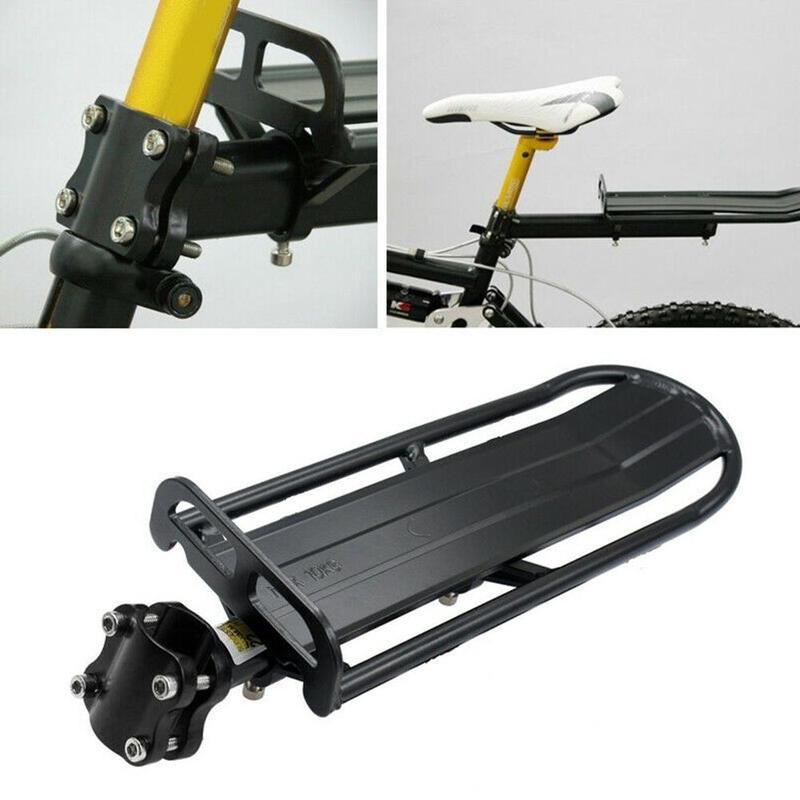 Bike Bicycle Rear Rack Bracket Seat Post Mount Pannier Shelf Carrier Luggage T0F6