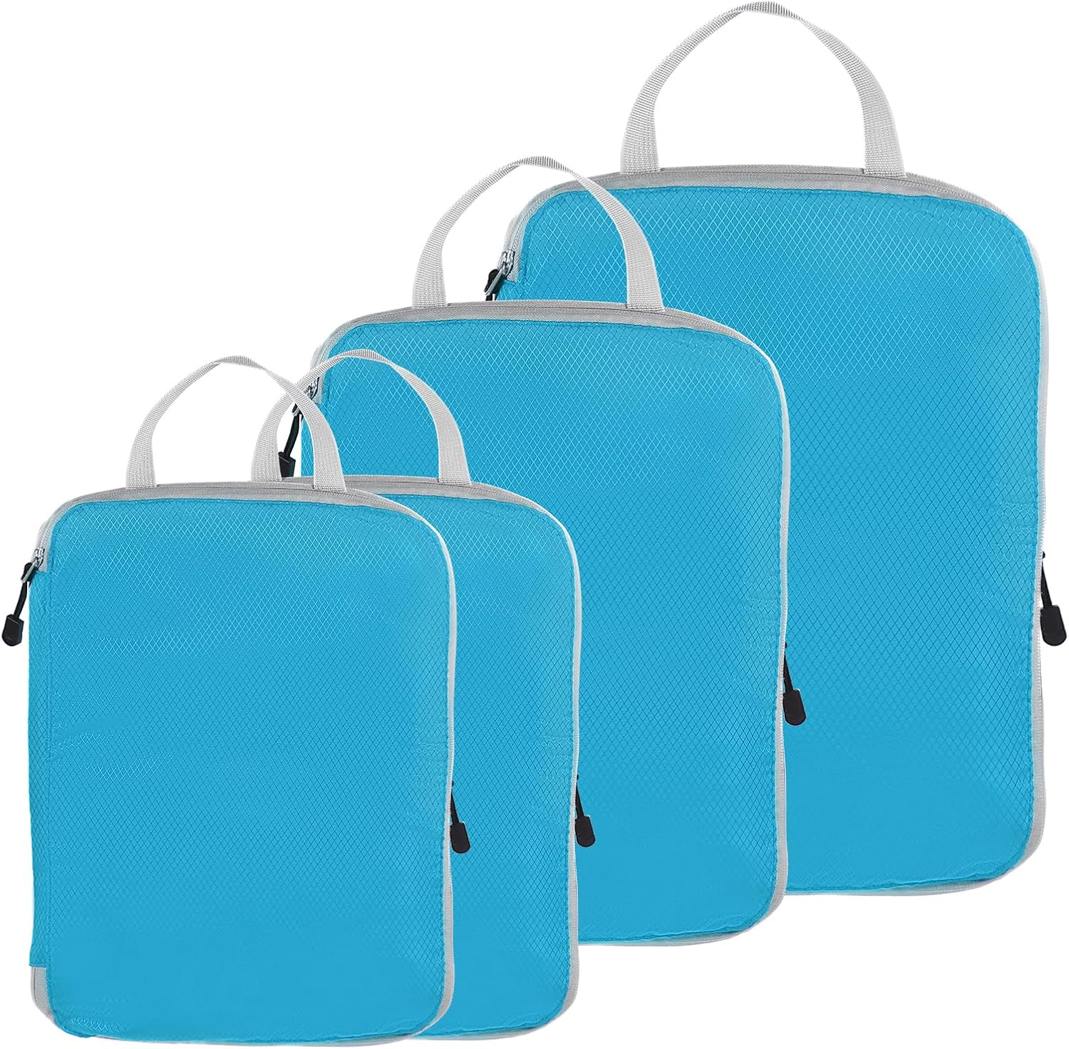 Reiscompressie verpakking kubussen bagageorganisator voor bagage bagage met grote capaciteit set waterdichte opbergzakken: plum