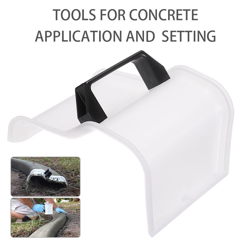 Plaster Trowel Shape Concrete Mold With Handle Concrete Making Tool Plastic Plastering Edger Clamp Skimming DIY Grout For Garden
