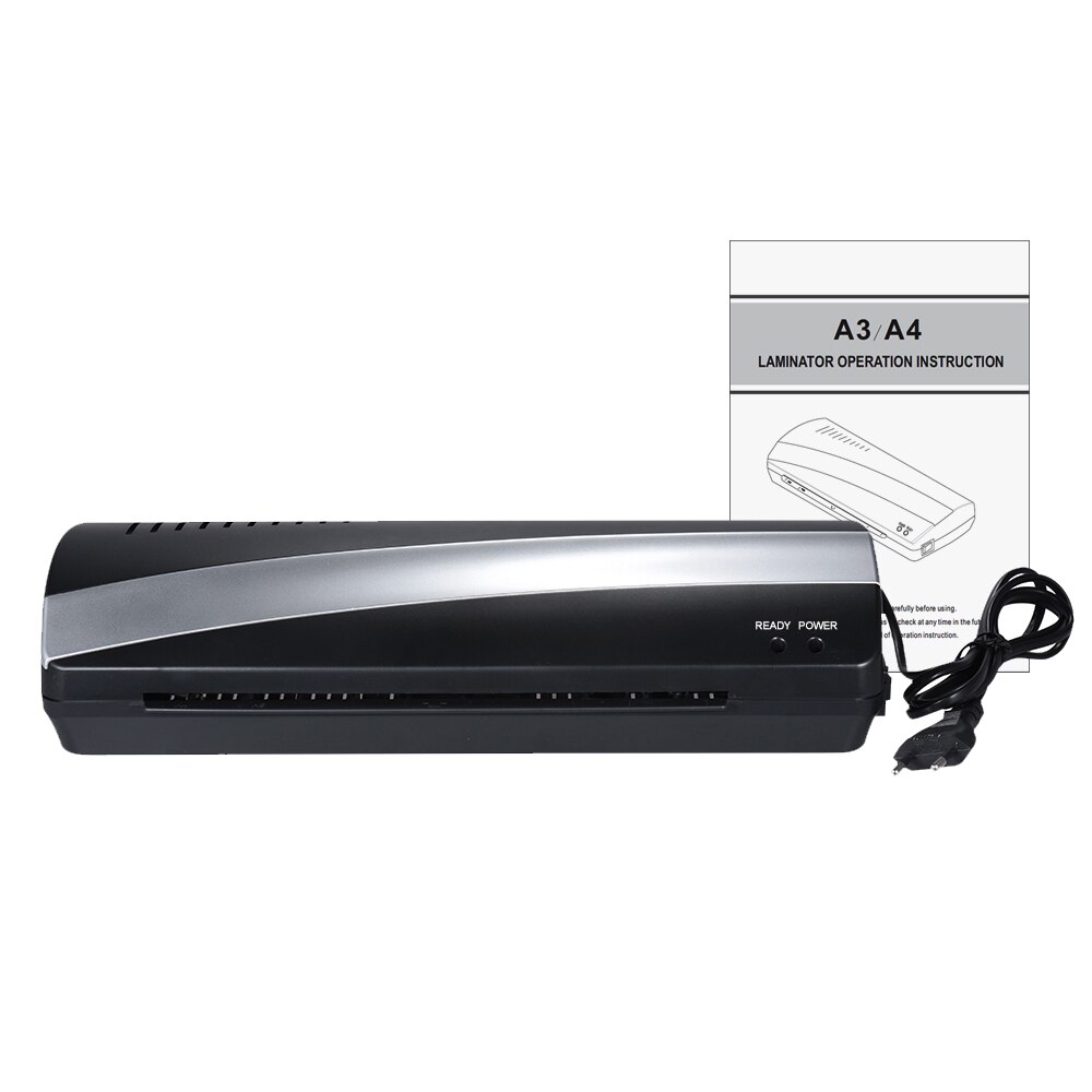 Máquina laminadora térmica y fría de papel fotográfico A4 de 9 pulgadas de ancho, dos rodillos, 3-5min, calentamiento rápido, velocidad de laminación, liberación de mermelada