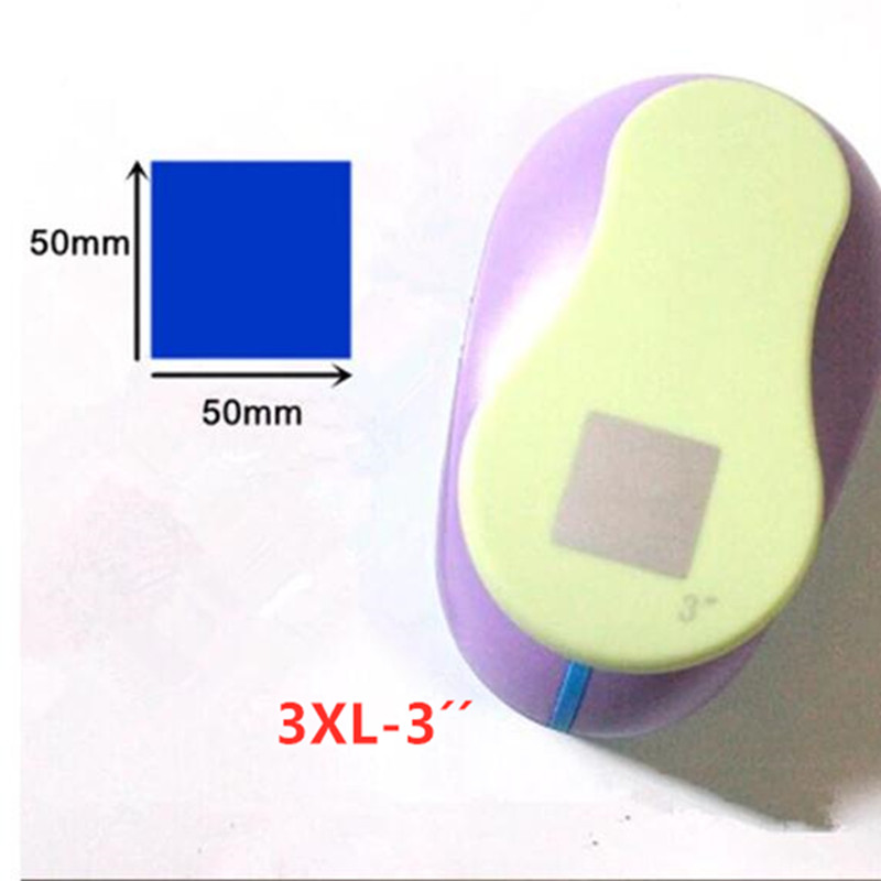 18mm-53mm Square Shaped craft punch Scrapbooking School DIY Paper Cutter EVA foam Geometry Hole Punches
