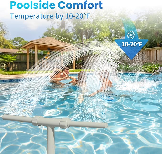 Swimming Pool Spray Summer Swimming Pool Cooling Sprinkler Outdoor Swimming Pool Party Waterfall Nozzle Water Sports Accessories