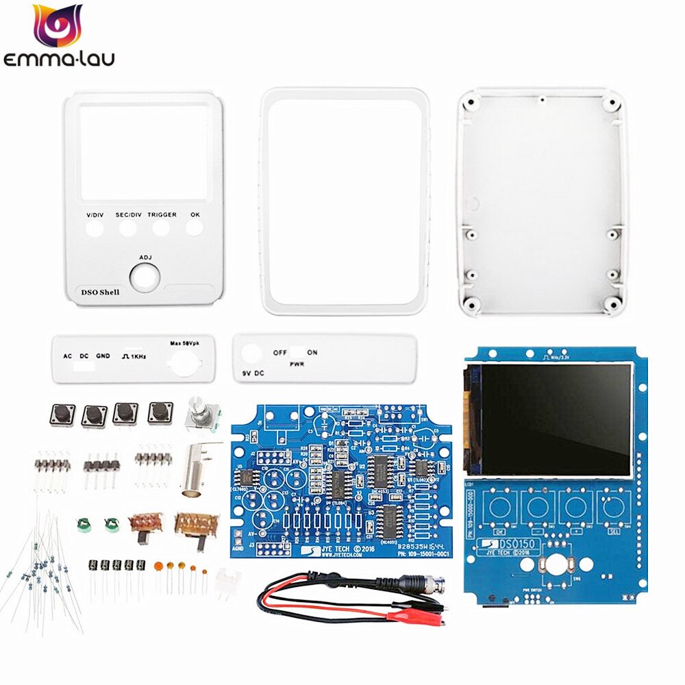 Original 2.4" TFT DSO150 15001K DSO Shell Oscilloscope Diy Kit Pocket Digital Oscilloscope Learning Kit (DSO138 Upgrade): DSO150