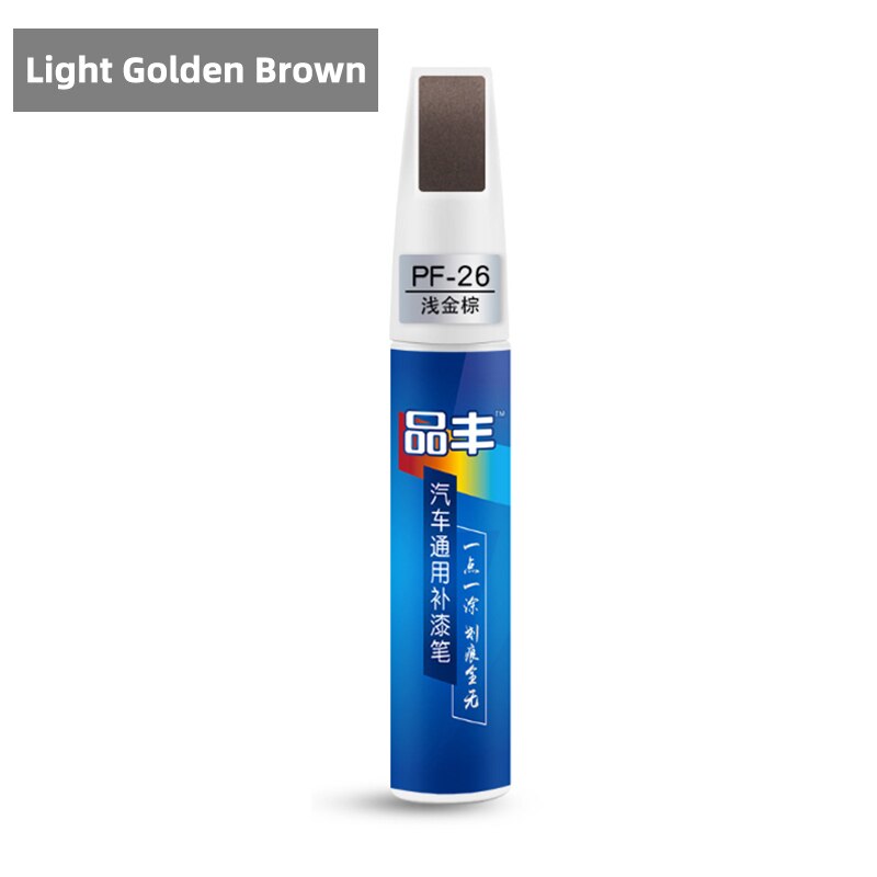 Car Mending Fill Paint Pen Tool Applicator Waterproof Touch Up Car Paint Repair Coat Painting Scratch Clear Remover: light golden brown