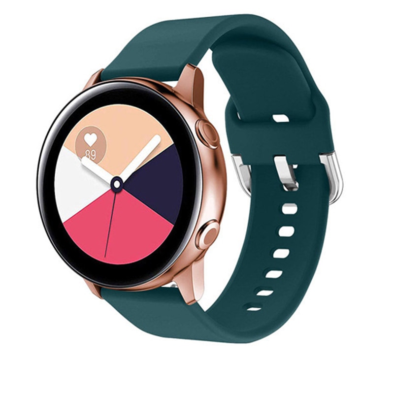 Rem til samsung galaxy watch active 2 40/44mm gear sport armbånd urrem 20mm urrem samsung active 2 3 42mm band