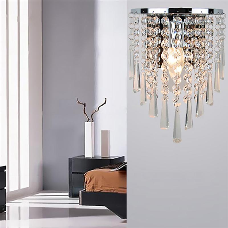 Moderne Kristallen Wandlamp Chroom Blaker Wandlamp Voor Woonkamer Badkamer Thuis Indoor Verlichting Decoratie Lamp Niet Inbegrepen