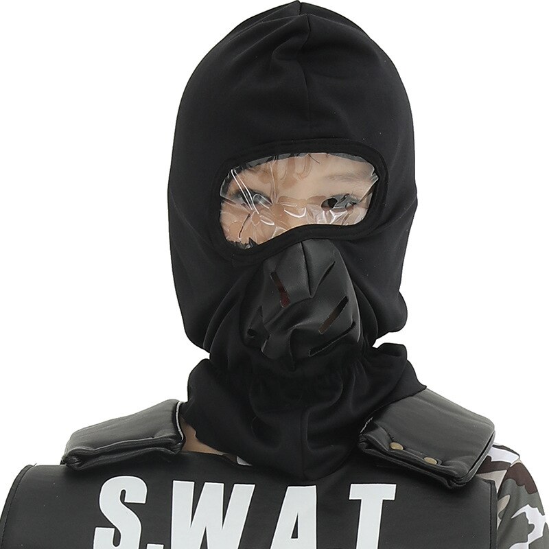 Enfant SWAT équipe Costume carnaval fête enfants Camouflage armée combinaison jeu de plein air armée policiers Cosplay vêtements ensembles pour garçons