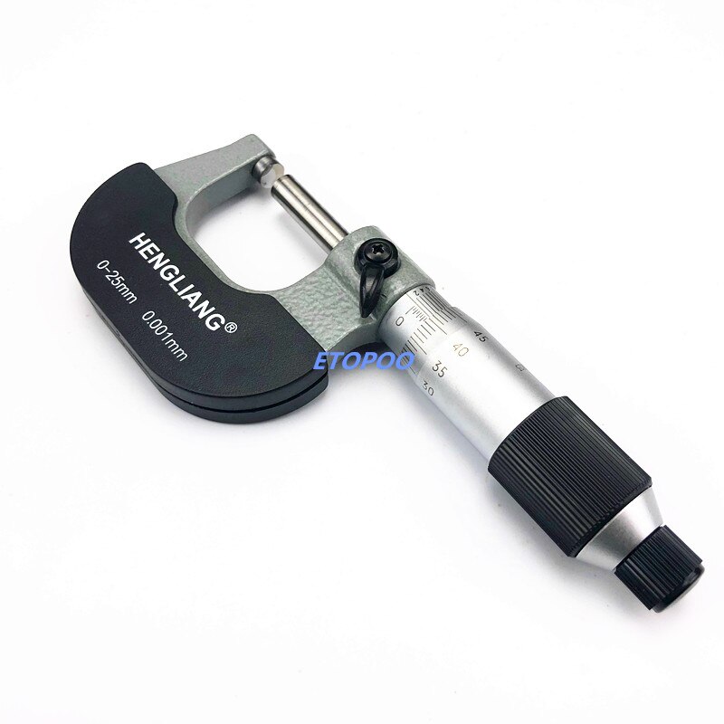 0-25mm x 0.001mm micrometer micron outside micrometer thickness measure gauge