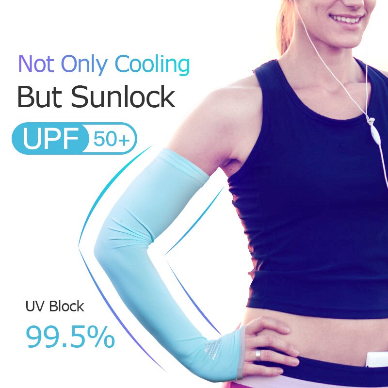 AONIJIE E4117 One Pair UV Sun Protection Cooling Arm Sleeve Cover Arm Cooler Warmer Trail Marathon Running Golf Cycling Driving