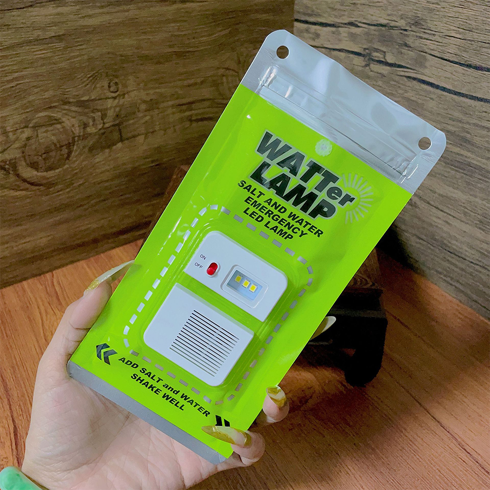 LED Salt Water Emergency Lamp 50 LM Brine Camping Energy Saving Lamp Waterproof Portable Night Fishing Lamp Travel Supplies