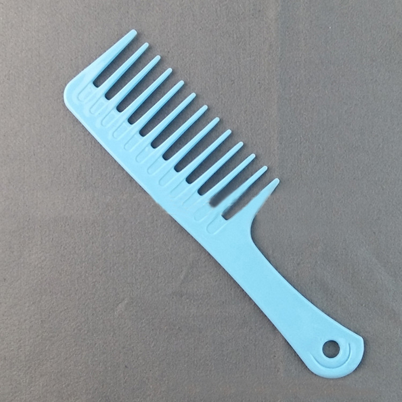 Peine de peluquería resistente al calor para mujer, cepillos de pelo rizado con gancho húmedo, herramientas de estilismo, dientes anchos y gruesos