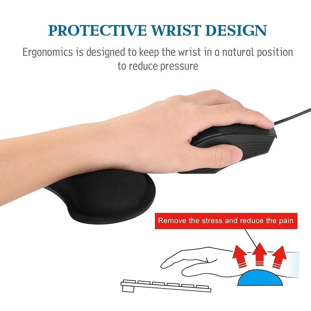 Muismat Ergonomisch toetsenbord Muis Polssteun Kantoor Typen Bescherming Relax Pols Traagschuim Muismat Computer Laptop Bureaumat