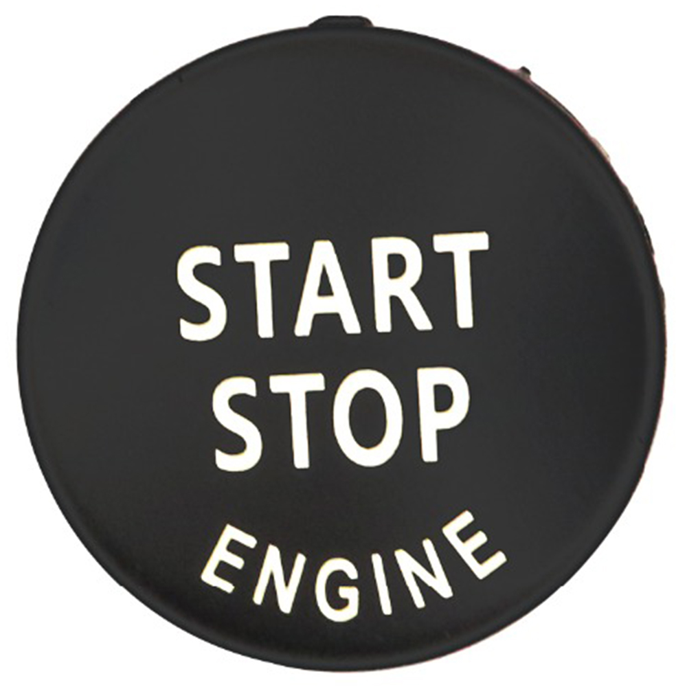 Bil auto motor start stop kontakt knapdæksel 3*3cm til bmw  e60 e91 e90 e92 e93 1 3 5 x1 x3 x5 x6