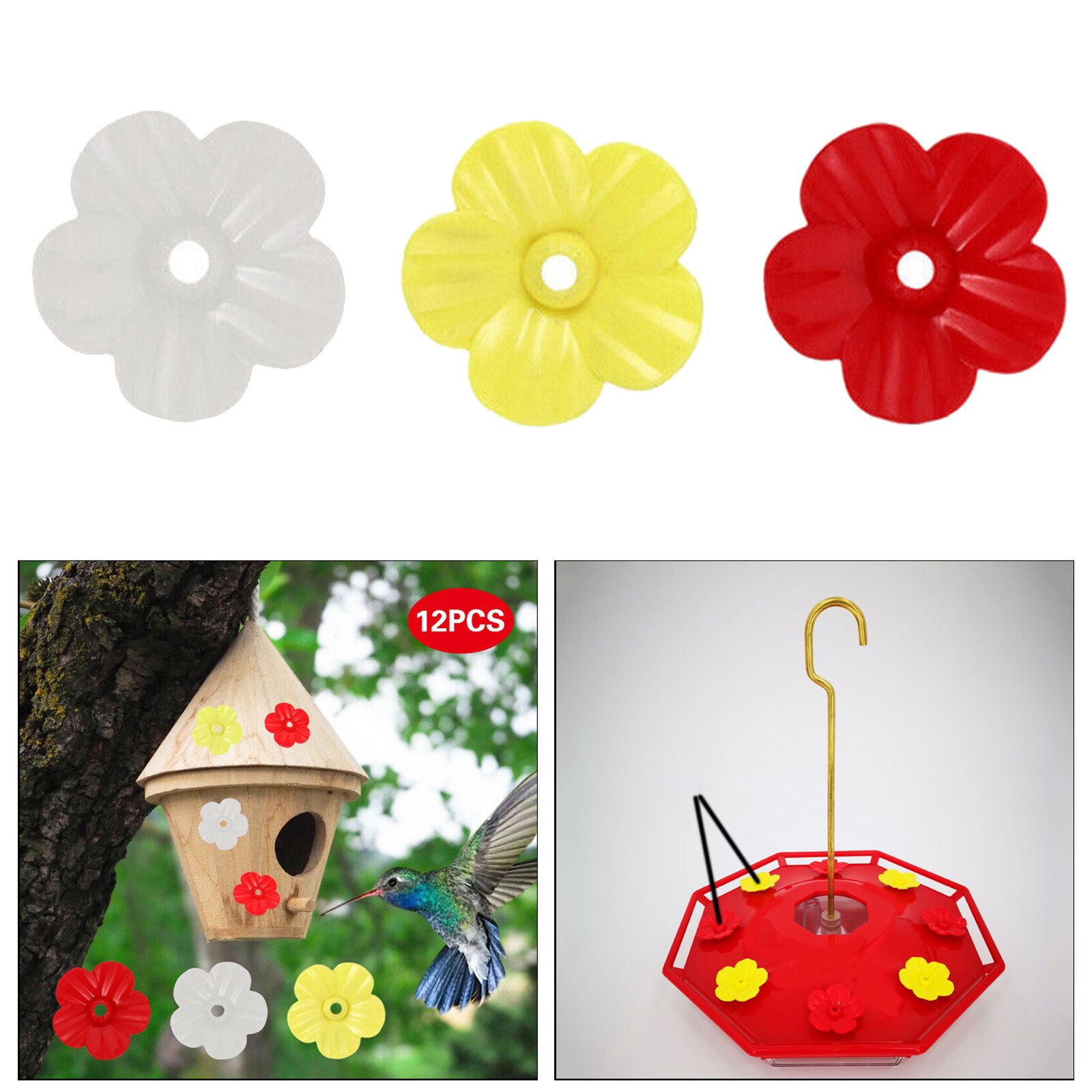 Hummingbird Feeder Replacement Flowers Feeding Ports for Feeder Use Part