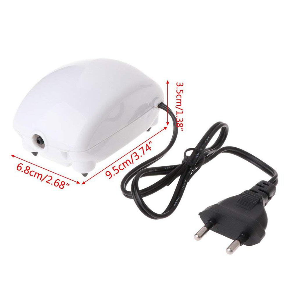 Ultra Low Noise Aquarium Luchtpomp Aquarium Mini Air Compressor Zuurstof Pomp Aquarium Aquarium Zuurstof Pomp: EU Plug