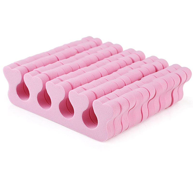 Séparateur d'orteils et de doigts en mousse éponge douce, outil de manucure et pédicure pour Salon de Nail Art, coussin de lissage orthodontique, soins des pieds, 1 paire/2 pièces