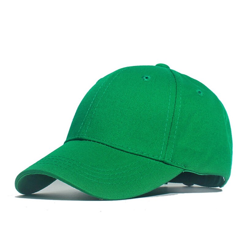 Nuovo Bambini del Berretto Da Baseball di Colore Solido Dei Bambini Snapback Berretti Per La Primavera Estate Hip Hop Della Ragazza del Ragazzo Cappelli Del Bambino Per 1-7 anni di Età Verde: J