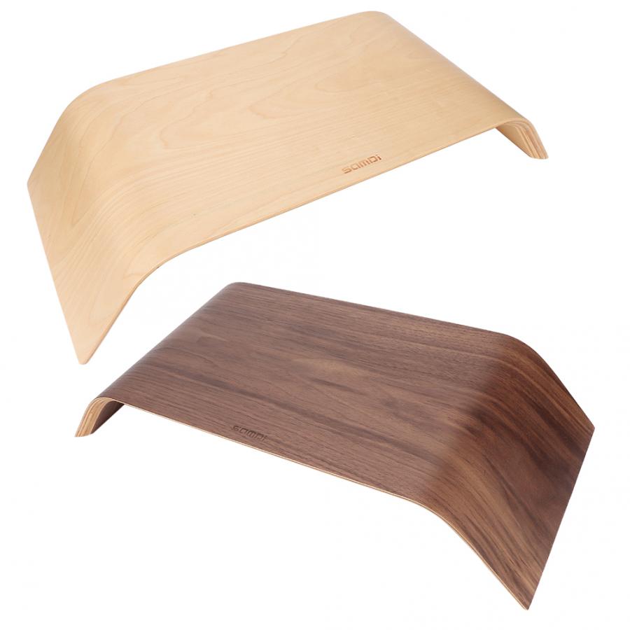Multi-function Wooden Computer Monitor Stand Universal Bracket for iMac PC Notebook monitor stand