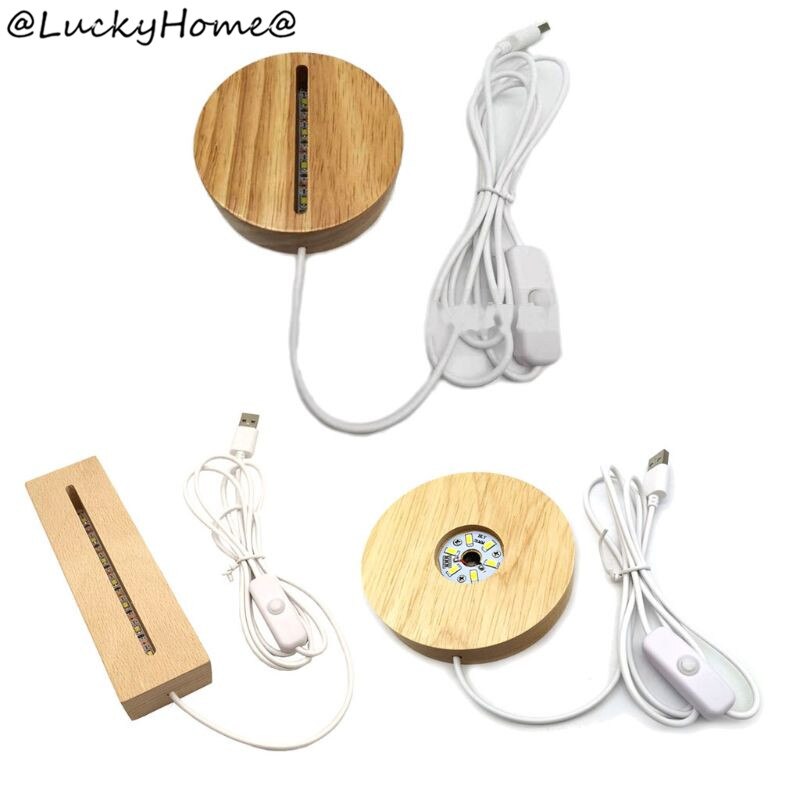 Håndlavet harpiks kunst træ ledet lys dispaly base krystalglas harpiks kunst ornament træ natbelyst base stativ håndværk