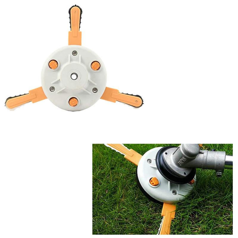 Dual-Use Hay Mower Head Mower Blade Nylon Weeder Work Head Blade Trimmer Heads Grass Brush Cutter Garden Mower Accessories