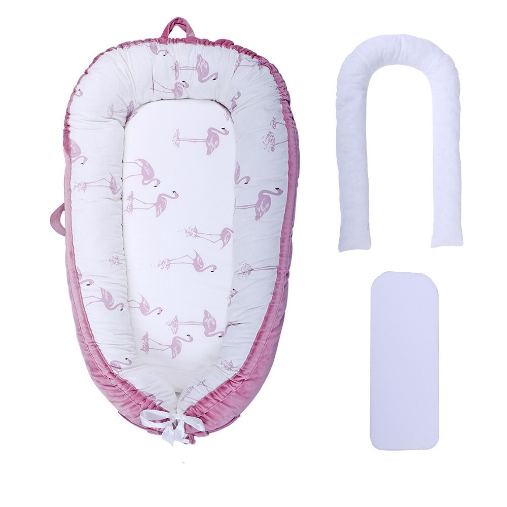80*50cm Cotton Baby Bed Portable Removable and Washable Baby Cot American Bionic Bed of Uterus Baby Nest Baby Crib: BY-3061
