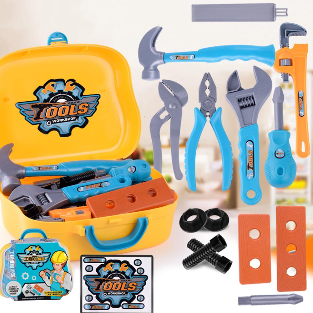 Narzędzia dla dzieci inżynier symulacja narzędzia robić naprawy zabawka Ax stolarstwo wiertarka zestaw wkrętaków robić napraw zagraj w zestaw zabawek dla dzieci prezent