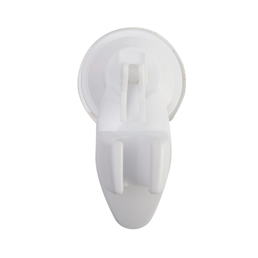 Strong Attachable Shower Head Holder Movable Bracket Powerful Suction Type Bathroom Seat Chuck Holder Shower Fixed Bracket: white