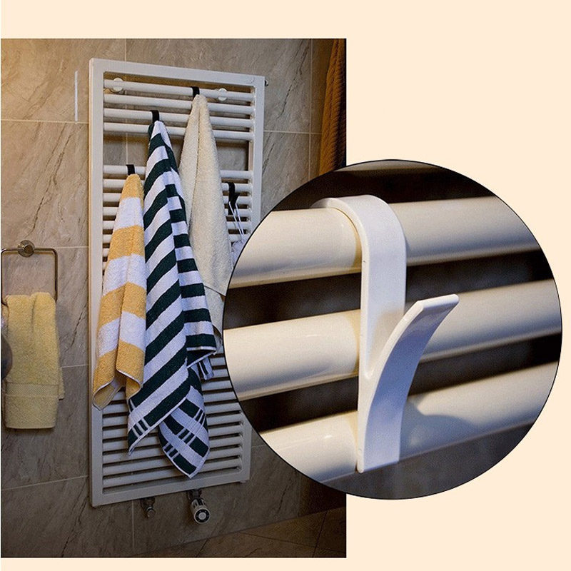 Badkamer radiatorhaken, handdoekhouder, handdoekhanger voor de verwarming, handdoekhanger voor de radiator, handdoekhanger voor de badkamerradiator
