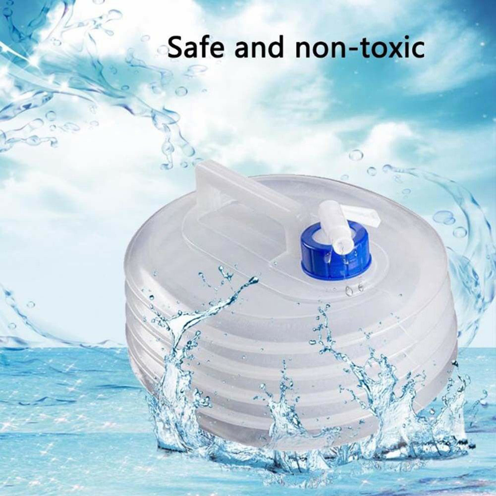 3l sammenklappelig bil camping spand udendørs camping håndtag sammenklappelig spand flaske container