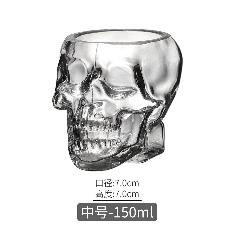 80-350ml ins glasskalle vinglas whisky sprit specialformad personlighet halloween vinglas cocktailglas: 150ml