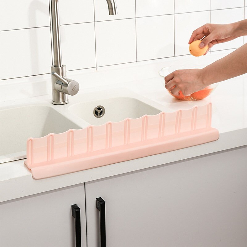 Kitchen Sink Waterproof Block Splash Water Baffle Household Anti-spill Water Water Stop Sheet Wash Dishes Dish Soft Silicone U3