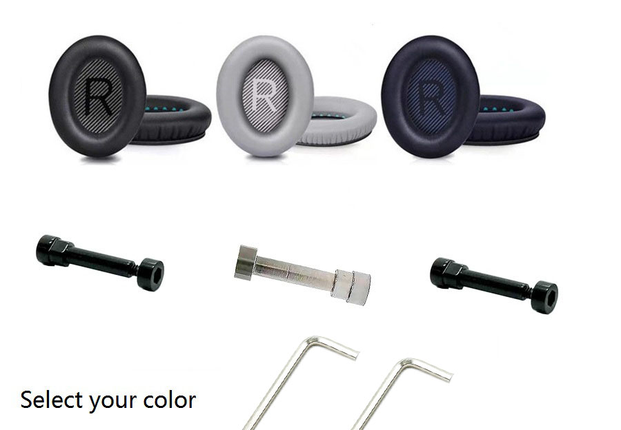 Bose QuietComfort 35 II Auriculares inalámbricos Bluetooth Reemplazo Diadema Tornillo QC45 Almohadilla para los oídos: 3XS / Marrón