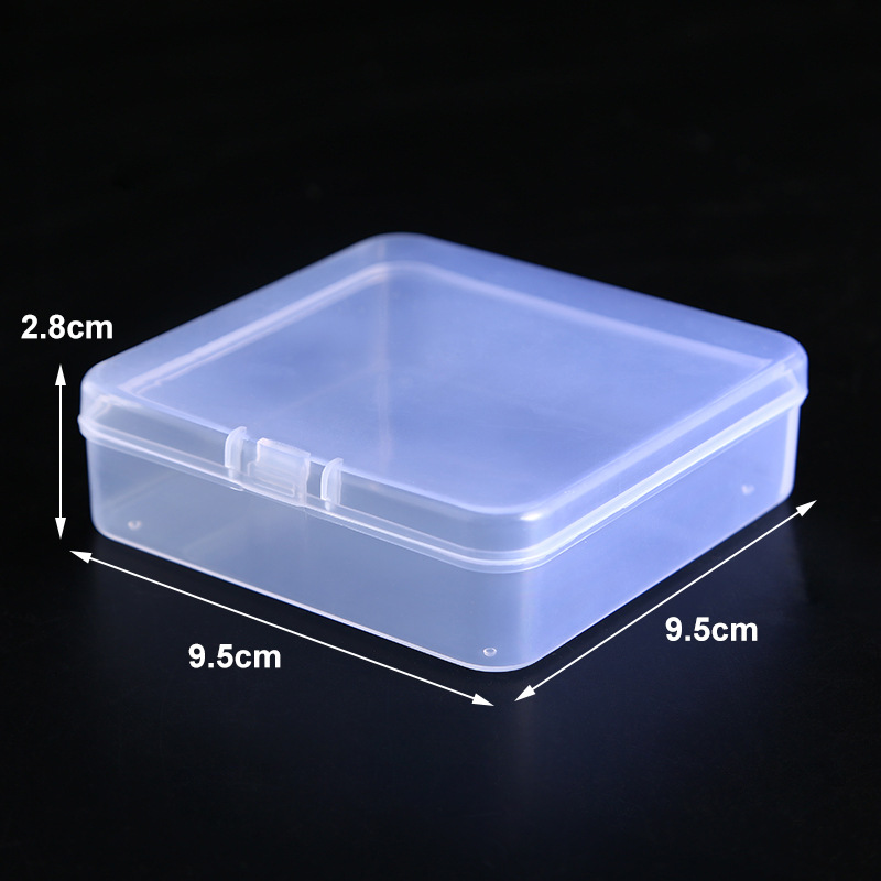 Mini Plastic Box Rectangular Box Translucent Box Packing Box Storage Box Dustproof Durable Strong Jewelry Storage Case Container: Red