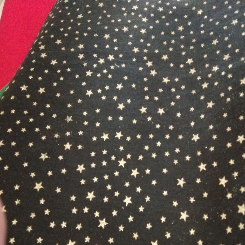 Ostentoso-tela de fieltro a rayas y estrellas doradas para decoración, tela no tejida de fieltro hecha a mano, con brillo ostentoso, para Navidad, 14x14cm