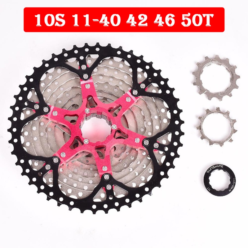 10 hastighed cykel frihjulskassette 11-40 42 46 50t bredt forhold til for mountainbike cykel frihjulskassette svinghjul tandhjul