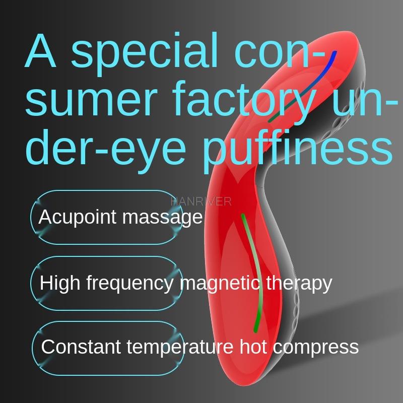 Massage à vibrations USB portable pour les yeux, dispositif de massage pour enlever la poche oculaire, protection nerveuse lente, compresse chaude