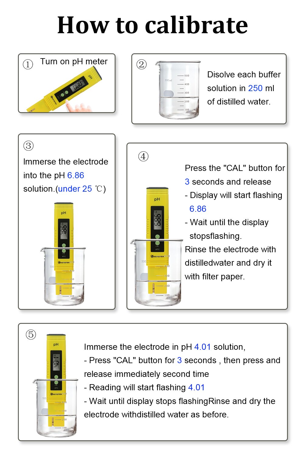 Digital ATC PH Meter TDS Tester Water Fish Tank Water Analyzer LCD Pen PH Monitor Automatic Calibration Glass Electrode