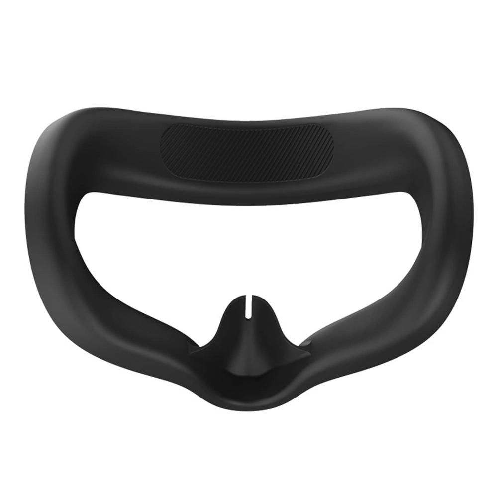 Meta vr-brille, mehrfarbige gesichtsabdeckung für oculus quest 2 , zubehör, ersatz-augenabdeckung aus silikon für oculus quest 2, hülle: Schwarz