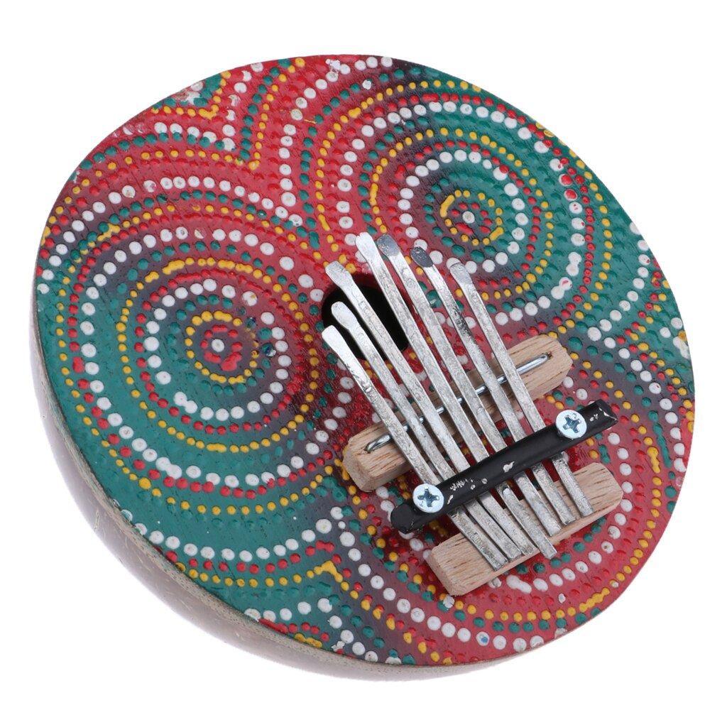 Exquisite 7 Key Kalimba African Tribe Style Finger Percussion for Kids Friends