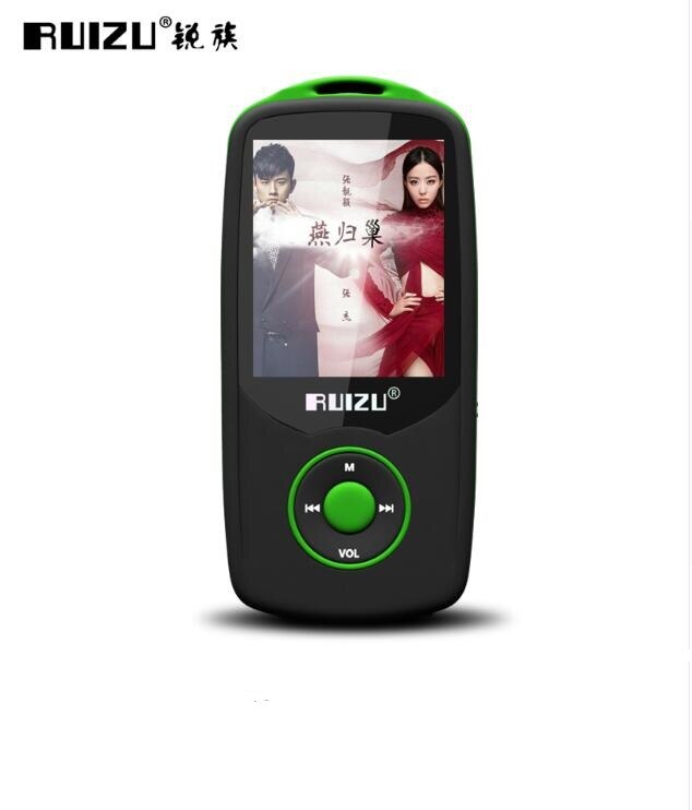 RUIZU X06 sans fil Bluetooth Sport MP3 lecteur de musique sans perte 8GB 1.8 "peut jouer 100 heures enregistreur FM Ebook Support 64GB TF carte