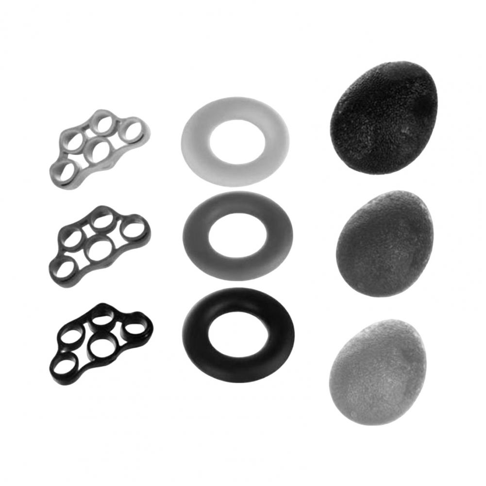 6/9Pcs Therapy Kit Finger Exercisers and Hand Strengtheners Grip Dexterity Supports Injury Recovery Stress Relief Kids Adults: Blue