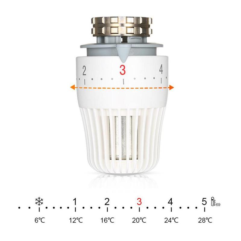 1Pcs Thermostatic Radiator Valve Pneumatic Temperature Remote Valves Head Radiator System Control For Heating Controller J9I3