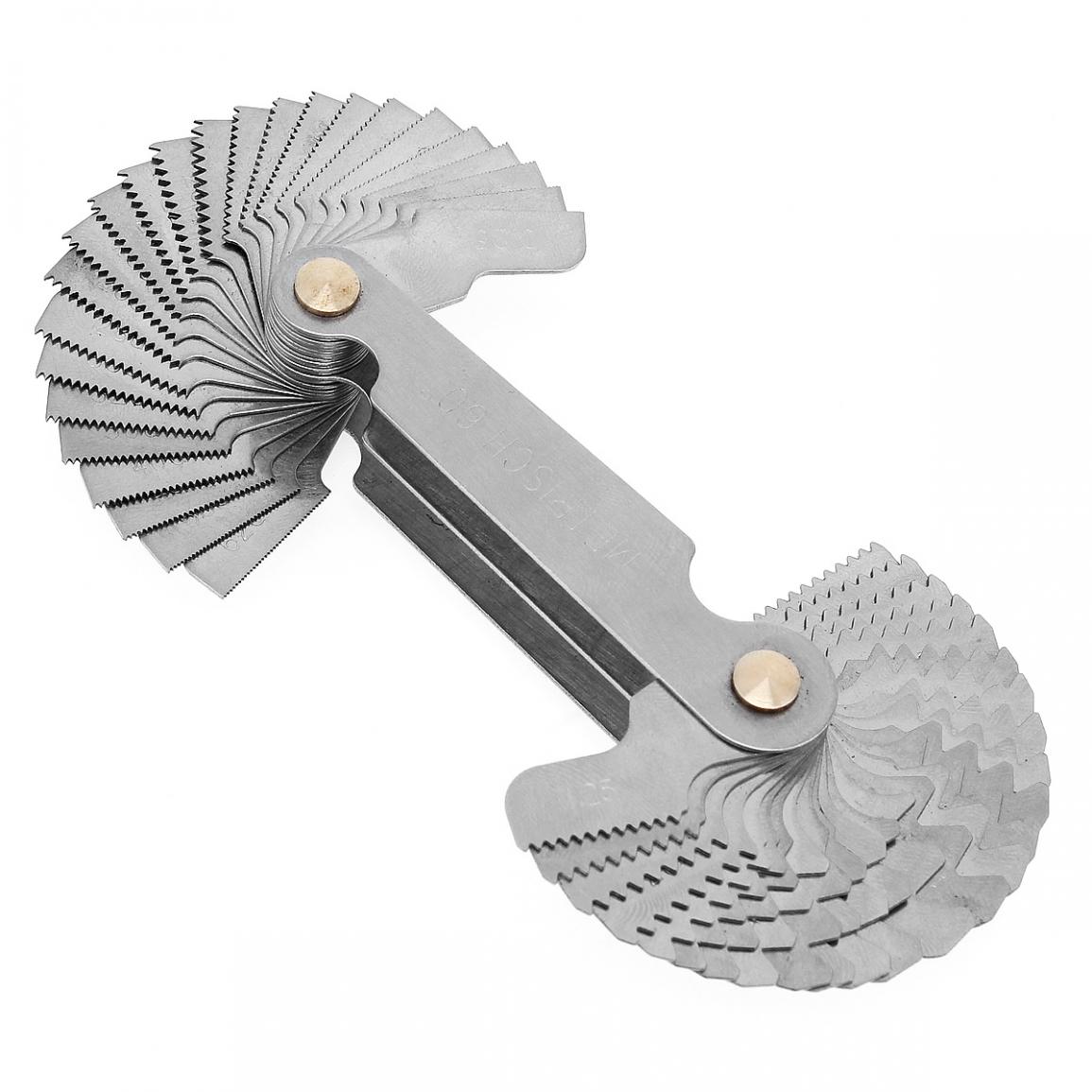 Screw Gauge Set Whitworth 55 Degree & Metric 60 Degree Grip Whitworth Screw Thread Pitch Gauge Measuring Gauging Tools