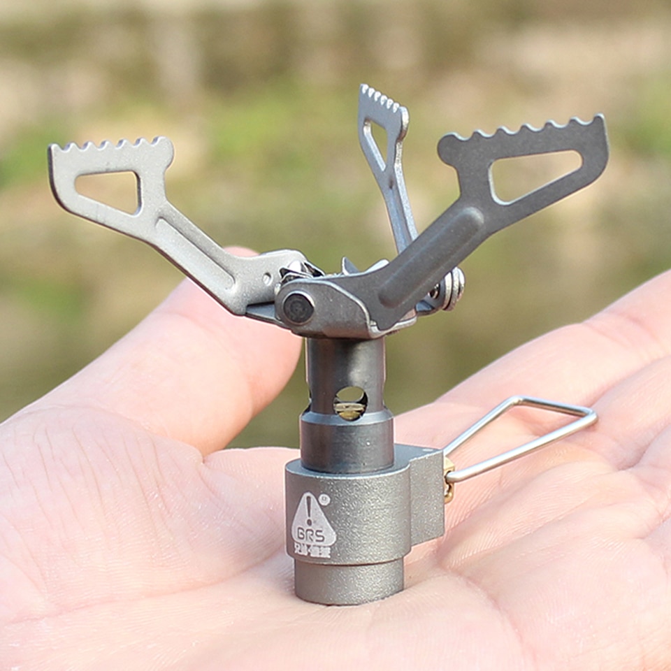 Panela de titânio para acampamento, conjunto de cozinha para piquenique, ao ar livre, brs3000, fogão a gás de titânio puro para acampamento, caminhadas