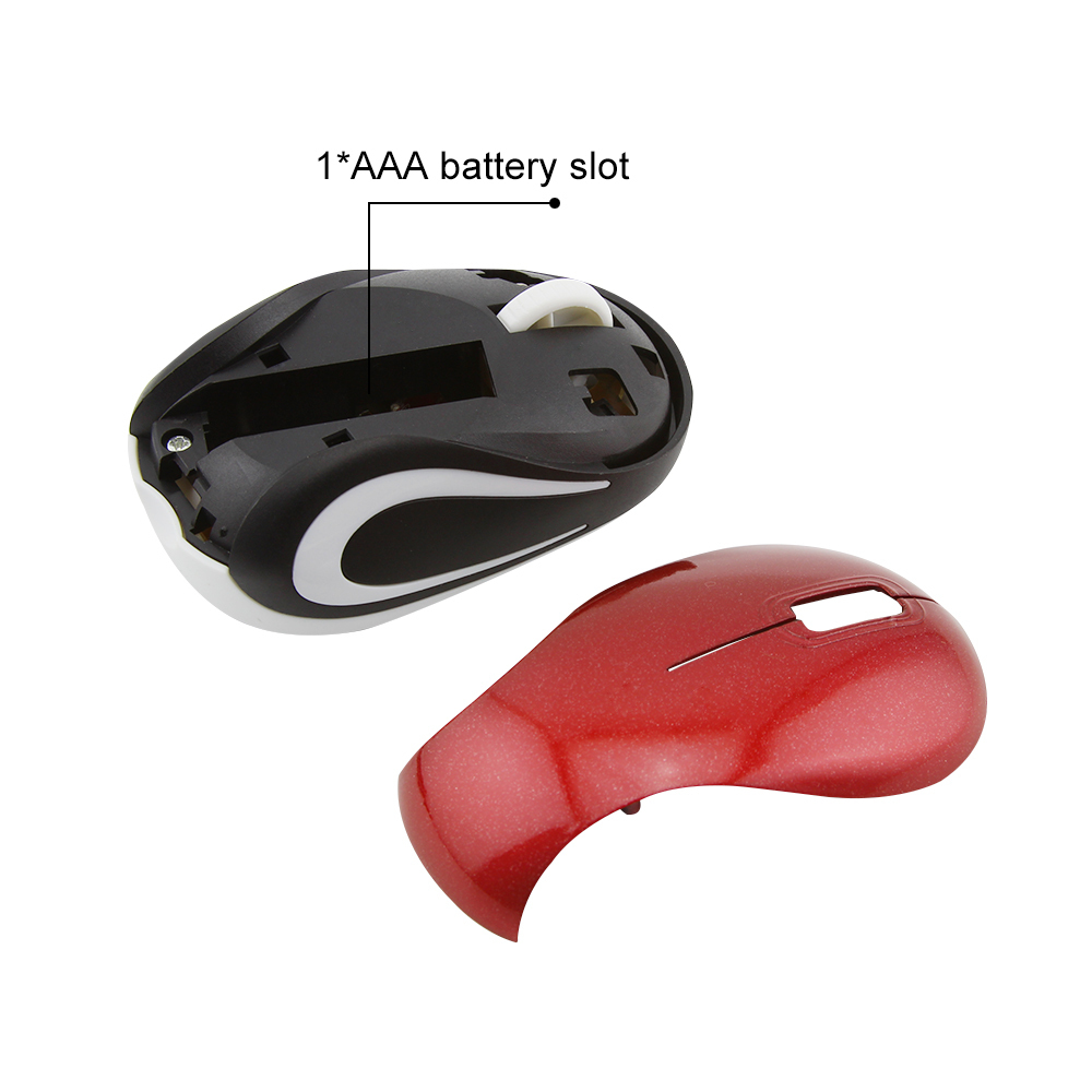 Mini ratón inalámbrico de 2,4 Ghz con rollo de pan al vapor de 1600DPI, ratón óptico para ordenador, ratón barato para juegos, para niños